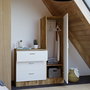 Hanah Home Armario Multiusos Cc6-Aw Pino Atlántico y Blanco